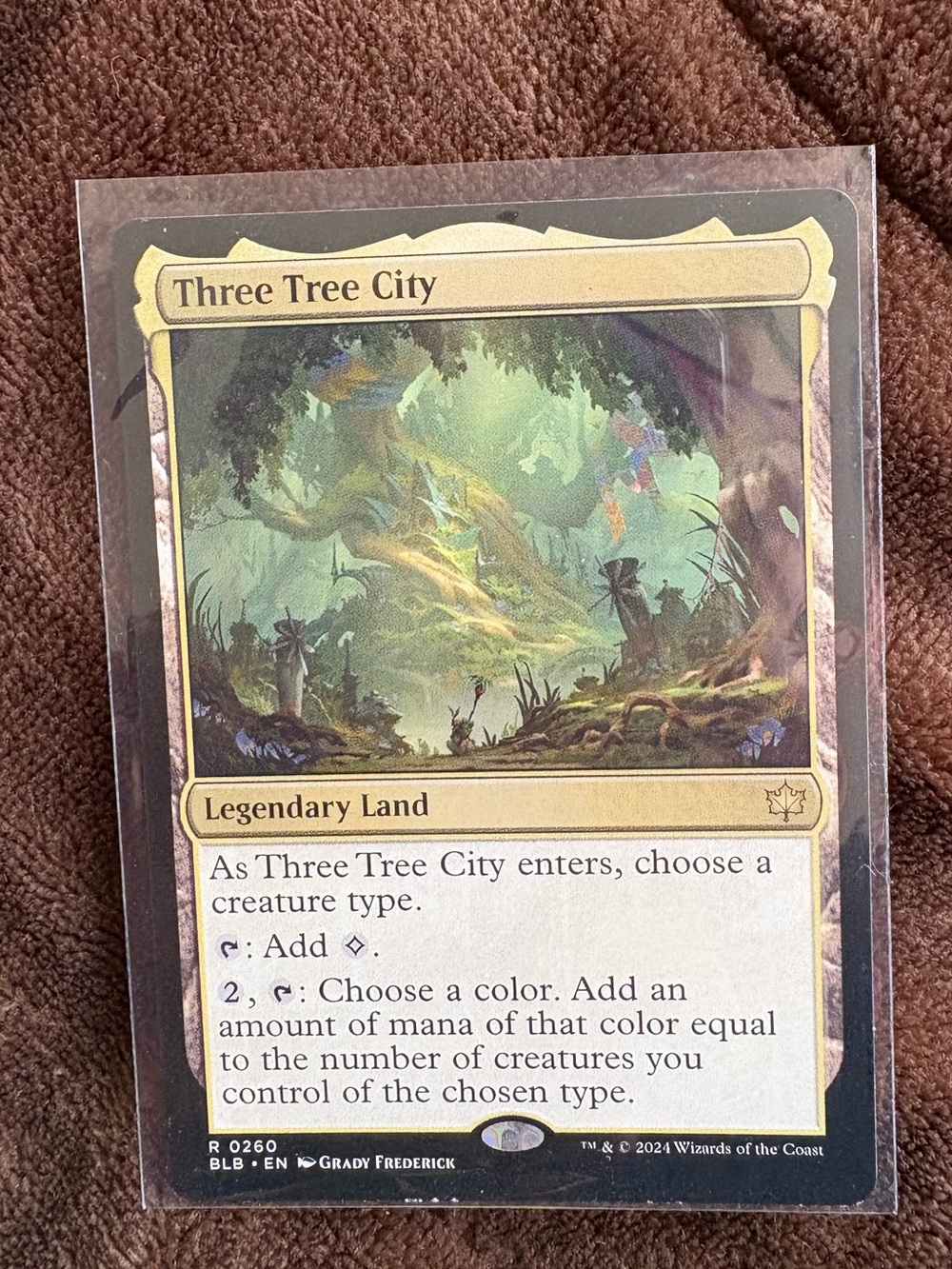 Magic the Gathering three tree city card
